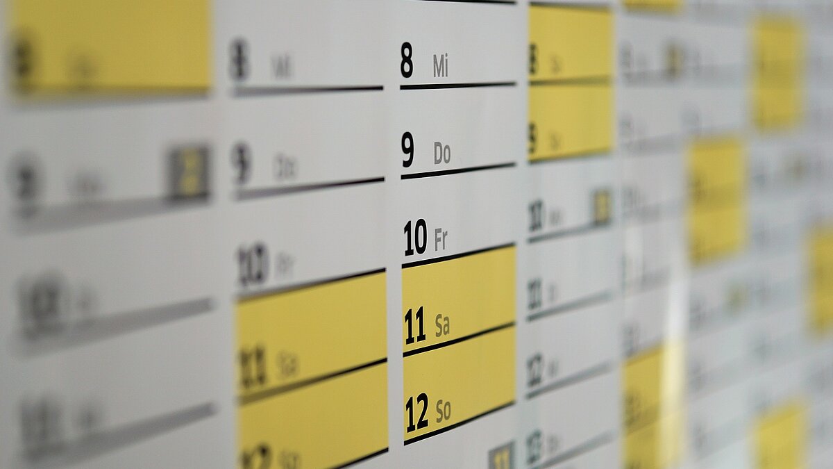 Der Kalender mit unseren Gemeindeaktivitäten
