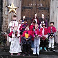 Sternsinger in Fechenheim unterwegs